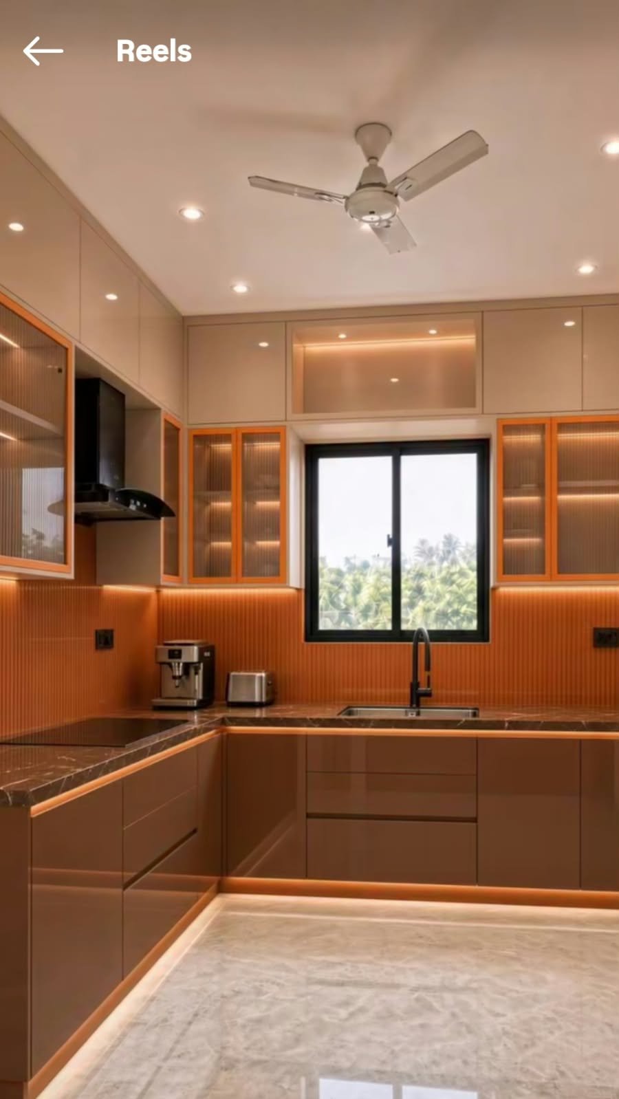Wood and  laminate kitchen